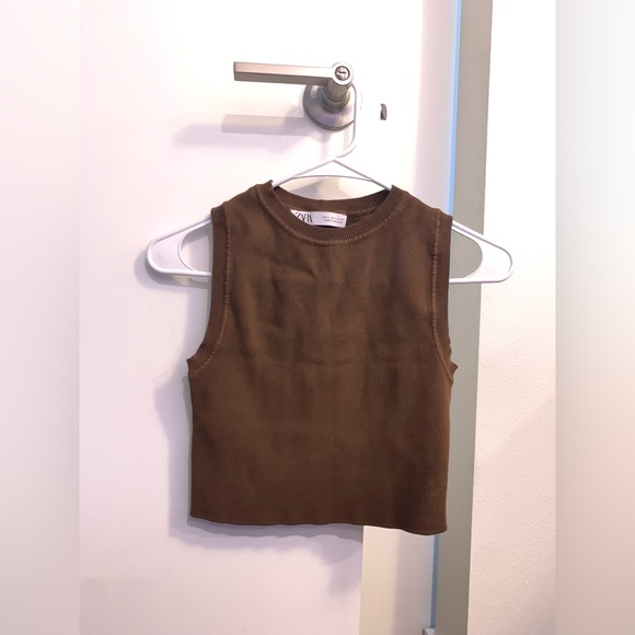 Brown Medium Zara Tank Top - Picture 2 of 4